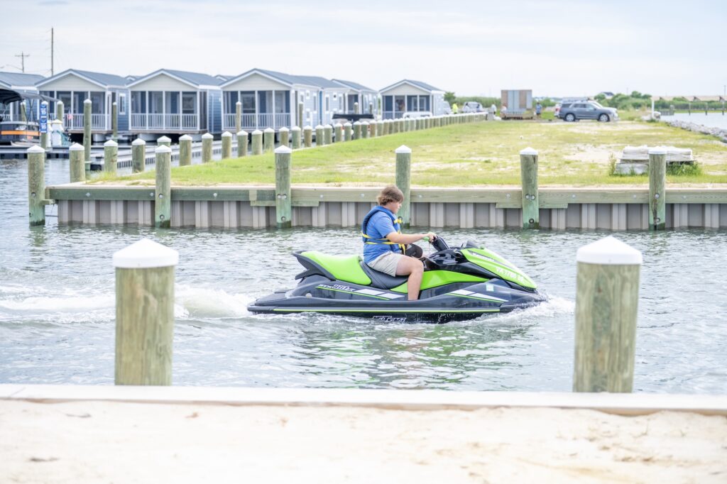 Boy on jetski