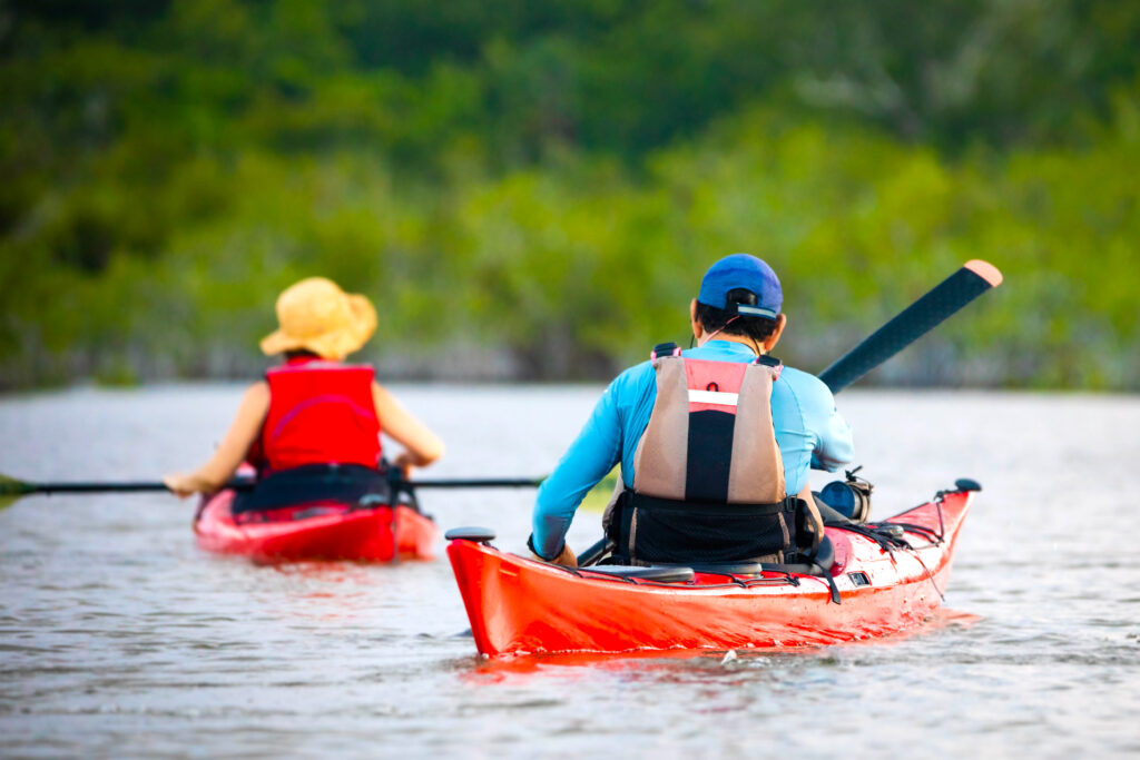 Couple Kayaking